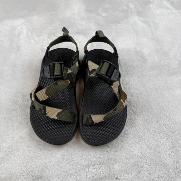 Chaco Kids Camo Straps Black Adjustable Sandals Toddler - Picture 1 of 8